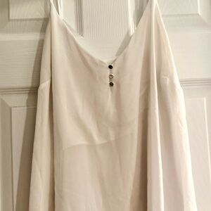 New York & Company Cream Backless Camisole